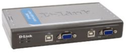  KVM D-Link DKVM-4U, 4 port USB KVM Switch with 2x cables