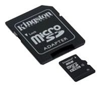   8Gb Kingston microSDHC (Class 4) Card w/ SD adapter