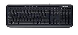  Microsoft Wired Keyboard 600, USB, Black