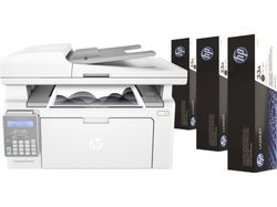   HP LaserJet Ultra M134fn (p/c/s/f, A4, 1200dpi, 22ppm, 256Mb, 1 tray 150, ADF 35 sheets, USB/LAN, Flatbed, Cartridge 2300 pages 3, 1y warr.)