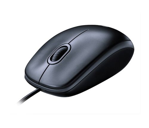  Logitech M100 Full-size Corded Mouse, USB, 1000dpi, Black